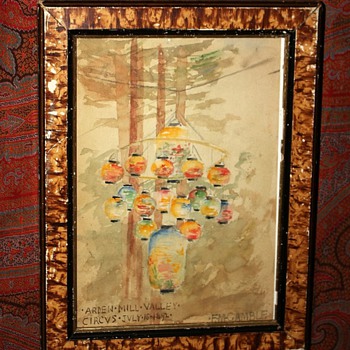 1892 watercolor by FM Gamble, Mill Valley, CA