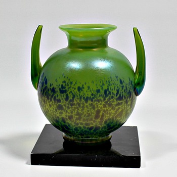 Loetz Cobalt Cisele - Art Glass