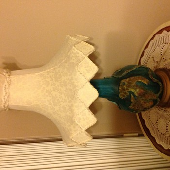 Lamp maybe porcelain 