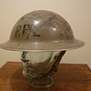 British WWII Repair Party steel helmet