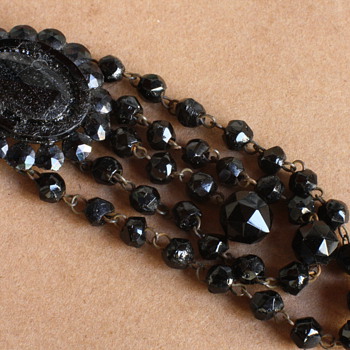 Mystery french jet pendant