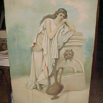 1800s Painted Wallcover