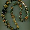 Crazy quilt jewelry necklace