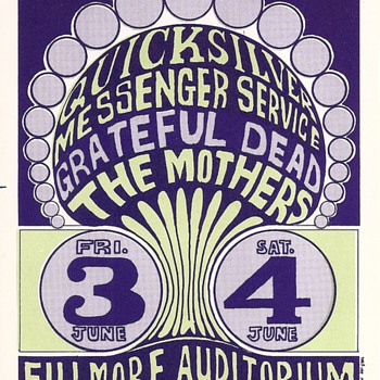 Quicksilver, Grateful Dead, the Mothers, BG-009-RPC-B - Music