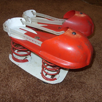 1950s metal satellite jumping shoes