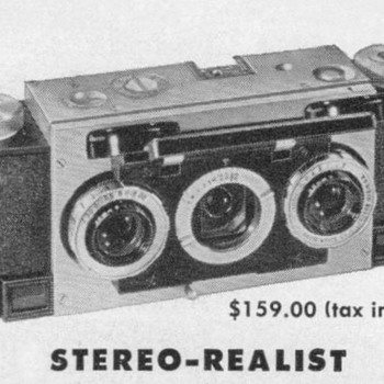 1948 - Realist Stereo Camera Advertisement