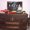 old trunk and quija board