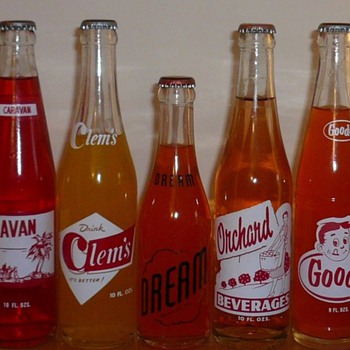 Orange Soda Bottles collection Jim Linderman - Bottles