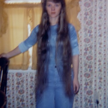 Hair style in the 70's :-) I just was missing head band  - Photographs