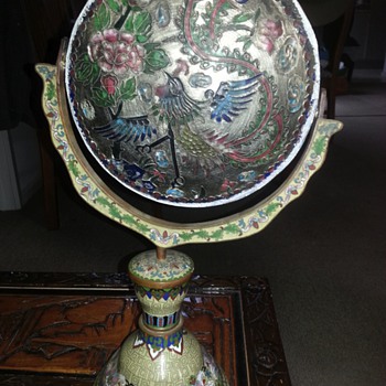 LARGE CLOISSONNE CHINESE ORNAMENT - Asian