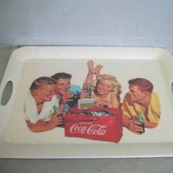 vintage coca cola tray