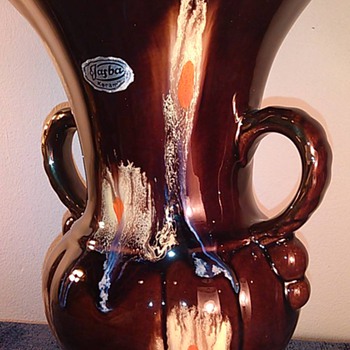 Jasba Double handled Drip Vase - Art Pottery