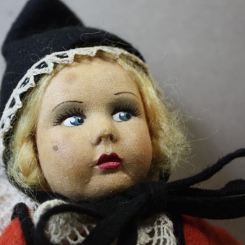 Painted Felt Face Doll - Dolls