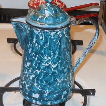Graniteware Green/Crysolite Coffee Pot - Kitchen