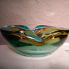 Large Sommerso geode bowl  Flavio Poli