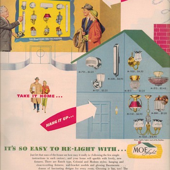 1950 Moe Lighting Advertisement - Advertising