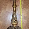Antique Candle Holder Brass? Bronze? 22"