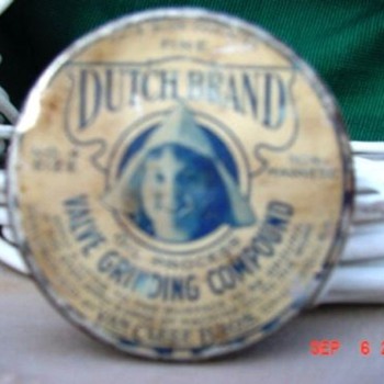 Dutch Brand Van Cleef Bros Valve Grinding Compound Tin   - Petroliana