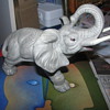 Grey ceramic elephant
