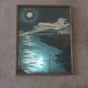 Large United Airlines print - Advertising