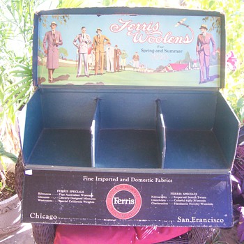 1929 Ferris Woolen Sample Case - Advertising