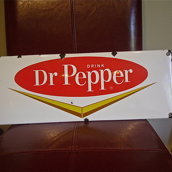50s Dr Pepper Porcelain Sign