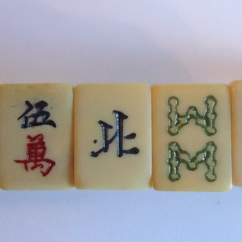 Mahjong  Bracelet,  old Ivory (I believe),  Chinese