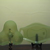 KARIM RASHID FOR UMBRA -USA - TRIBOWL CLEAR JADE 330270-169 & JAMBO TRAY CLEAR JADE 330250-169