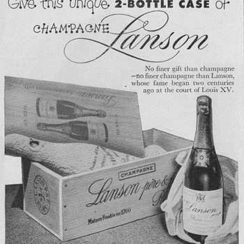 1950 Lanson Champagne Advertisement - Advertising