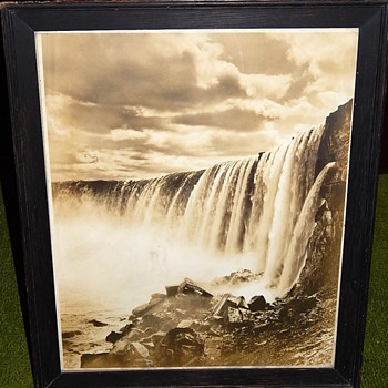 Black and White Photo of Niagara with surprise backing - Photographs