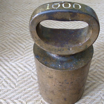 Old 1000 Ounce WEIGHT For Industrial Scale or Bronze Foundry BAR? - Tools and Hardware