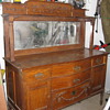 Early 1900 victorian oak sideboard