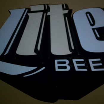 LITE Foam Sign - Breweriana