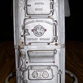 Salesman sample of a gravity hot air furnace.