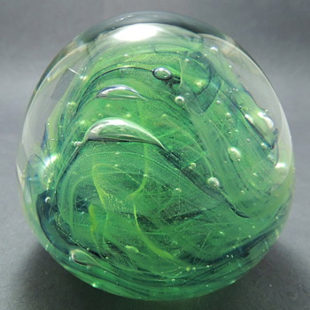 Hand Made Glass Paperweight: Kerry Glass Ireland - Office