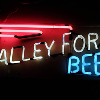 Valley Forge Beer Red, White & Blue Neon