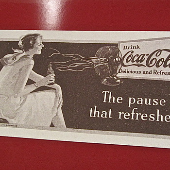 1931 The pause that refreshes Coca Cola blotter - Coca-Cola