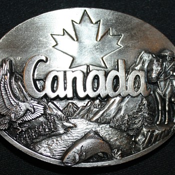 VINTAGE 3D CANADA Belt Buckle by Siski Buckle Company - Accessories