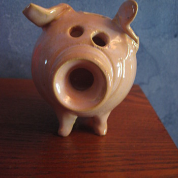 Pottery Piggy Bank - Adorable!  - Art Pottery