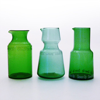 3 refreshment jugs (probably Karhula, 1960s) - Art Glass