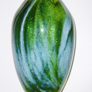 Rare Loetz Aventurin Mit Blau Vase c.1904 - Art Glass