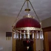Antique depression glass light fixture?  Possibly?