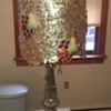 gim 1225 table lamp with three bulbs and all soldered metal lamp shade with glass