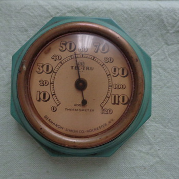 Tel-Tru Room Thermometer Germanow-Simon CO., Rochester, NY - Advertising
