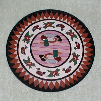 Ceramic Duck plate - Art Pottery