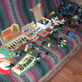 Part of my Vintage Christmas light collection