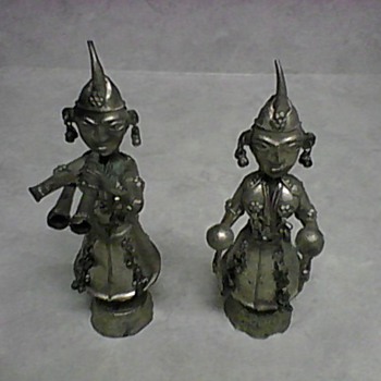  TWO METAL FIGURINES