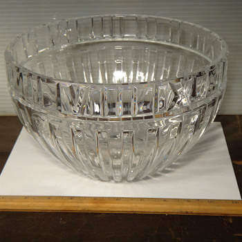 Tiffany 10" bowl Atlas Design - Glassware