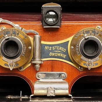 Stereo Brownie Shutter, 1905. (the beauty of early camera shutters #7) - Cameras