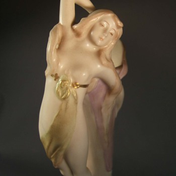 Figural Vase by Ernst Wahliss - Art Pottery